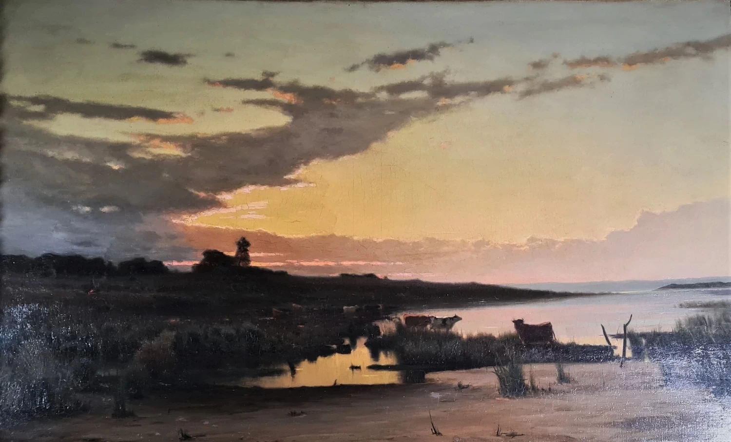 Tramonto sull'Agro Pontino